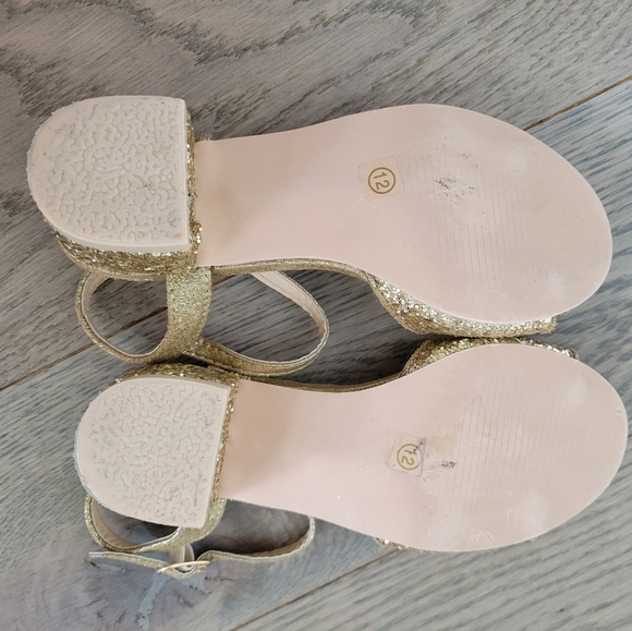 Kailee P. Glitter Block Heel - Gold - Picture 2 of 3